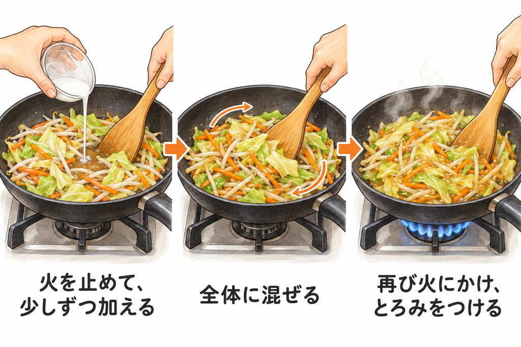 野菜炒め水っぽい時の対処